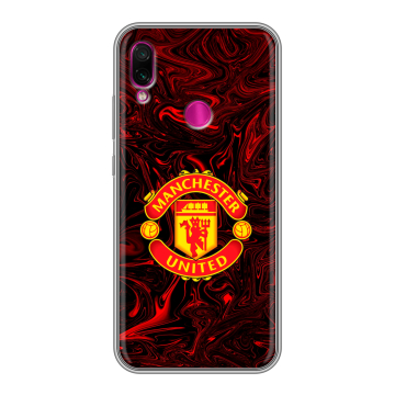 Силиконовый чехол на Xiaomi RedMi Note 7 с принтом Manchester United
