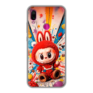 Силиконовый чехол на Xiaomi RedMi Note 7 с принтом Labubu Лабубу