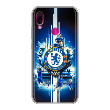 Силиконовый чехол на Xiaomi RedMi Note 7 с принтом Chelsea Челси