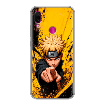 Силиконовый чехол на Xiaomi RedMi Note 7 с принтом Naruto Наруто