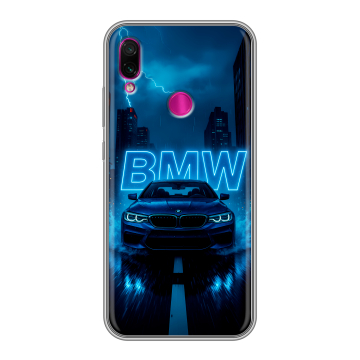 Силиконовый чехол на Xiaomi RedMi Note 7 с принтом BMW БМВ Силиконовый чехол на Xiaomi RedMi Note 7 с принтом BMW БМВ