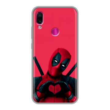 Силиконовый чехол на Xiaomi RedMi Note 7 с принтом Дедпул Deadpool Силиконовый чехол на Xiaomi RedMi Note 7 с принтом Дедпул Deadpool
