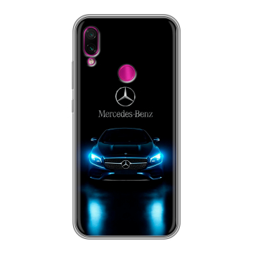 Силиконовый чехол на Xiaomi RedMi Note 7 с принтом Mercedes Мерседес Силиконовый чехол на Xiaomi RedMi Note 7 с принтом Mercedes Мерседес