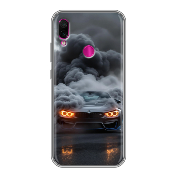 Силиконовый чехол на Xiaomi RedMi Note 7 с принтом BMW БМВ