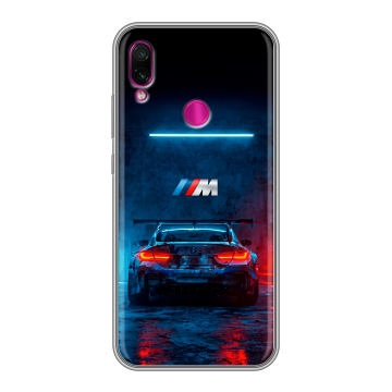 Силиконовый чехол на Xiaomi RedMi Note 7 с принтом BMW БМВ Силиконовый чехол на Xiaomi RedMi Note 7 с принтом BMW БМВ
