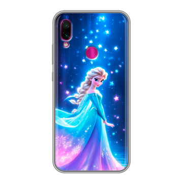 Силиконовый чехол на Xiaomi RedMi Note 7 с принтом Холодное сердце Frozen Силиконовый чехол на Xiaomi RedMi Note 7 с принтом Холодное сердце Frozen
