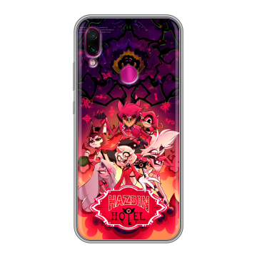Силиконовый чехол на Xiaomi RedMi Note 7 с принтом Hazbin Hotel Отель Хазбин Силиконовый чехол на Xiaomi RedMi Note 7 с принтом Hazbin Hotel Отель Хазбин