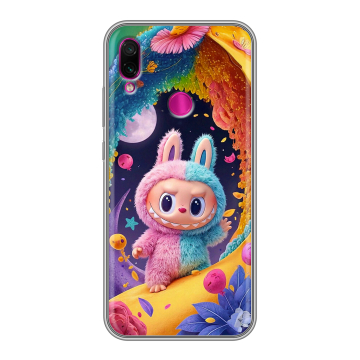 Силиконовый чехол на Xiaomi RedMi Note 7 с принтом Labubu Лабубу Силиконовый чехол на Xiaomi RedMi Note 7 с принтом Labubu Лабубу