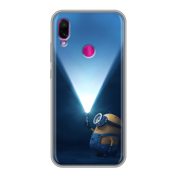 Силиконовый чехол на Xiaomi RedMi Note 7 с принтом Миньоны Силиконовый чехол на Xiaomi RedMi Note 7 с принтом Миньоны