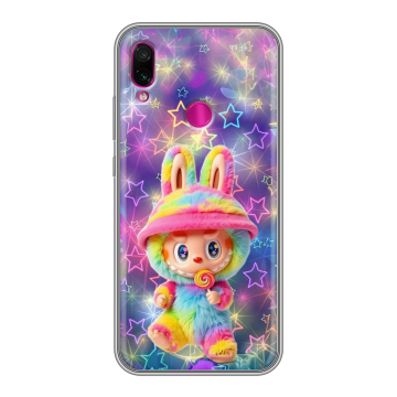 Силиконовый чехол на Xiaomi RedMi Note 7 с принтом Labubu Лабубу Силиконовый чехол на Xiaomi RedMi Note 7 с принтом Labubu Лабубу