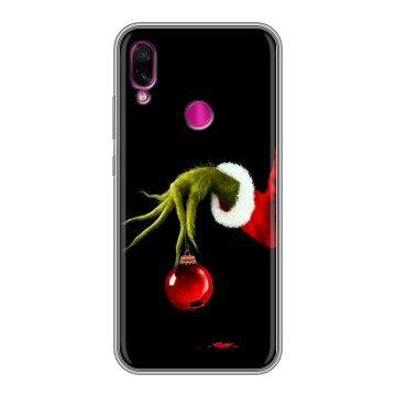 Силиконовый чехол на Xiaomi RedMi Note 7 с принтом Новый год Гринч Силиконовый чехол на Xiaomi RedMi Note 7 с принтом Новый год Гринч