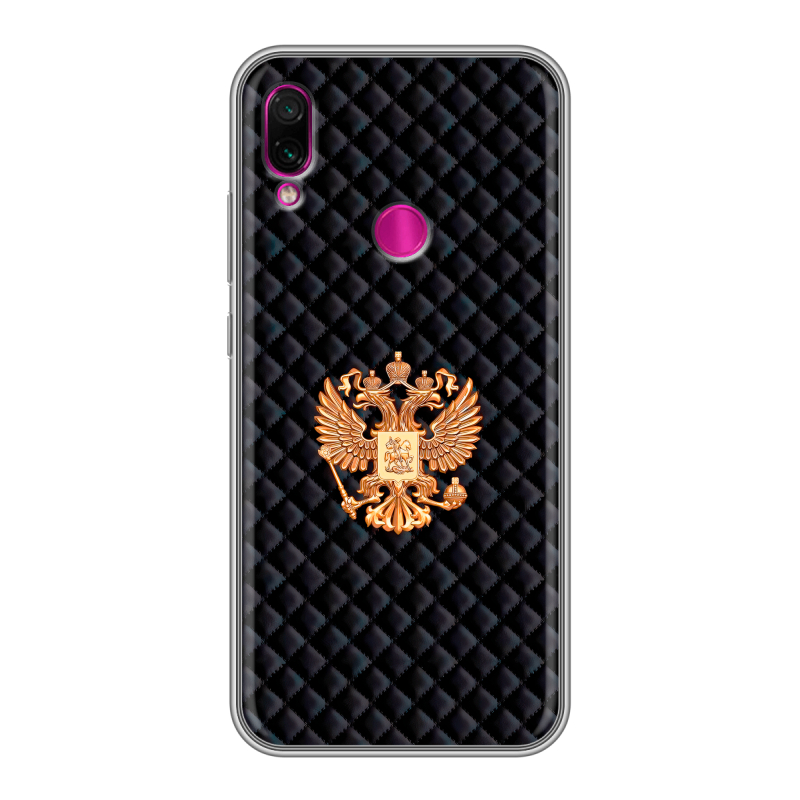 Силиконовый чехол на Xiaomi RedMi Note 7 с принтом Герб России принт Силиконовый чехол на Xiaomi RedMi Note 7 с принтом Герб России принт
