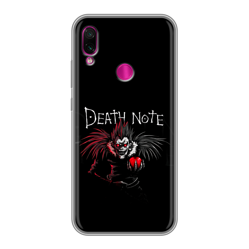 Силиконовый чехол на Xiaomi RedMi Note 7 с принтом Death note Тетрадь смерти Силиконовый чехол на Xiaomi RedMi Note 7 с принтом Death note Тетрадь смерти