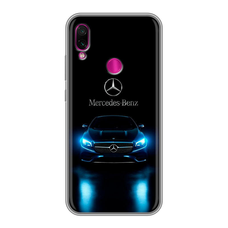 Силиконовый противоударный чехол на Xiaomi RedMi Note 7 с принтом Mercedes Мерседес Силиконовый противоударный чехол на Xiaomi RedMi Note 7 с принтом Mercedes Мерседес