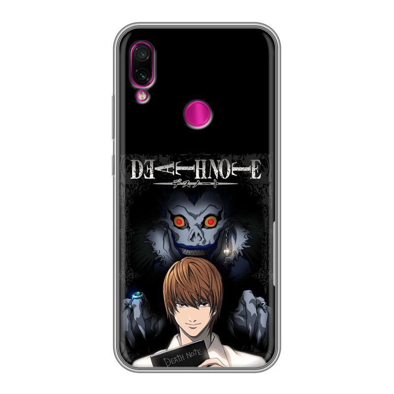 Силиконовый чехол на Xiaomi RedMi Note 7 с принтом Death note Тетрадь смерти Силиконовый чехол на Xiaomi RedMi Note 7 с принтом Death note Тетрадь смерти