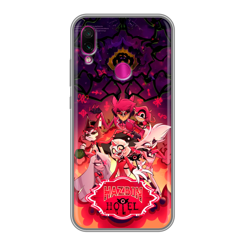 Силиконовый чехол на Xiaomi RedMi Note 7 с принтом Hazbin Hotel Отель Хазбин Силиконовый чехол на Xiaomi RedMi Note 7 с принтом Hazbin Hotel Отель Хазбин