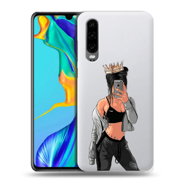 Силиконовый чехол на Huawei P30 с принтом Женские принты Силиконовый чехол на Huawei P30 с принтом Женские принты