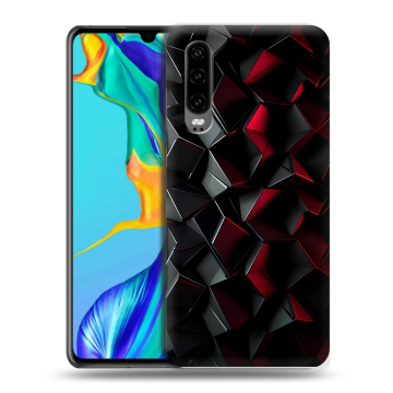 Силиконовый чехол на Huawei P30 с принтом Абстракция Силиконовый чехол на Huawei P30 с принтом Абстракция