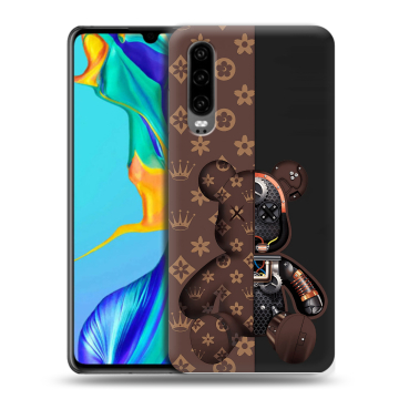 Силиконовый чехол на Huawei P30 с принтом Луи робот