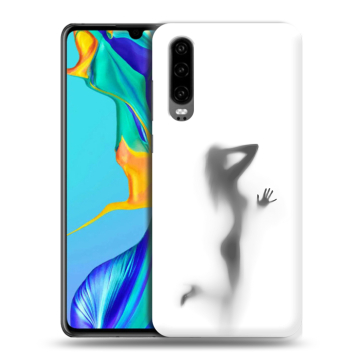 Силиконовый чехол на Huawei P30 с принтом Силуэт