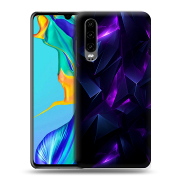 Силиконовый чехол на Huawei P30 с принтом Абстракиция
