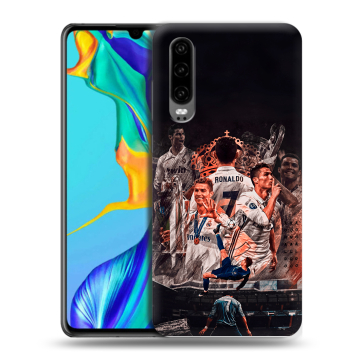 Силиконовый чехол на Huawei P30 с принтом Реал Роналдо Real Ronaldo