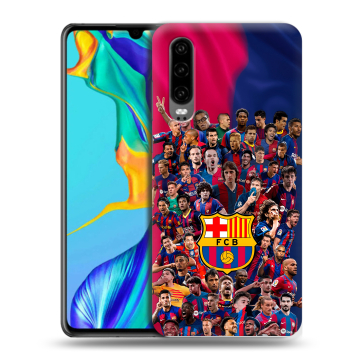 Силиконовый чехол на Huawei P30 с принтом Барселона Barcelona