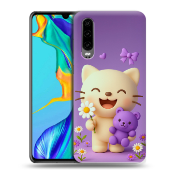 Силиконовый чехол на Huawei P30 с принтом для девочек Силиконовый чехол на Huawei P30 с принтом для девочек
