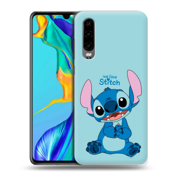 Силиконовый чехол на Huawei P30 с принтом Лило и Стич