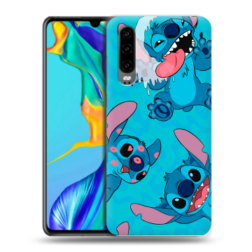 Силиконовый чехол на Huawei P30 с принтом Лило и Стич