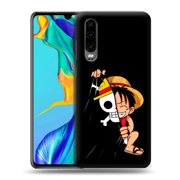 Силиконовый чехол на Huawei P30 с принтом One Piece Ван Пис Силиконовый чехол на Huawei P30 с принтом One Piece Ван Пис