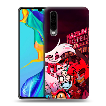 Силиконовый чехол на Huawei P30 с принтом Hazbin Hotel Отель Хазбин Силиконовый чехол на Huawei P30 с принтом Hazbin Hotel Отель Хазбин