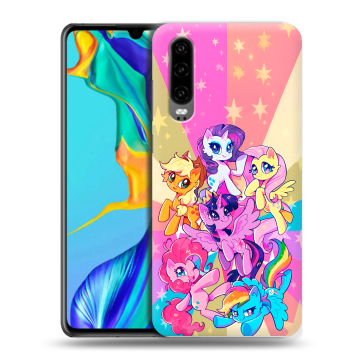 Силиконовый чехол на Huawei P30 с принтом My little pony Дружба чудо Силиконовый чехол на Huawei P30 с принтом My little pony Дружба чудо