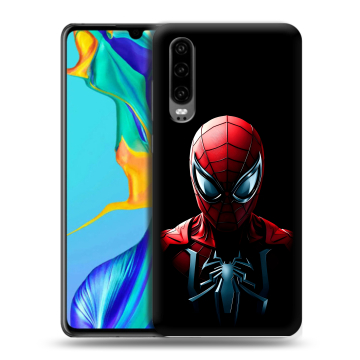 Силиконовый чехол на Huawei P30 с принтом Spiderman Человек паук