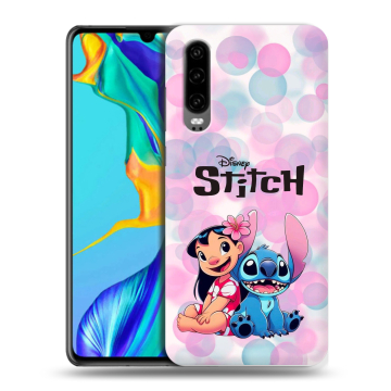 Силиконовый чехол на Huawei P30 с принтом Лило и Стич