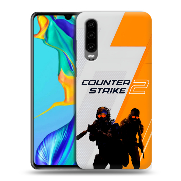 Силиконовый чехол на Huawei P30 с принтом Counter Strike