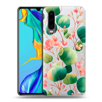 Силиконовый чехол на Huawei P30 с принтом женский Силиконовый чехол на Huawei P30 с принтом женский