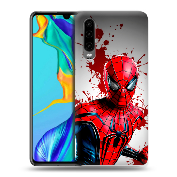 Силиконовый чехол на Huawei P30 с принтом Spiderman Человек паук Силиконовый чехол на Huawei P30 с принтом Spiderman Человек паук