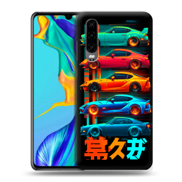 Силиконовый чехол на Huawei P30 с принтом машины тачки Силиконовый чехол на Huawei P30 с принтом машины тачки