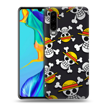 Силиконовый чехол на Huawei P30 с принтом One Piece Ван Пис Силиконовый чехол на Huawei P30 с принтом One Piece Ван Пис