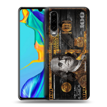 Силиконовый чехол на Huawei P30 с принтом Доллар деньги