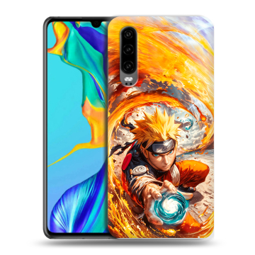 Силиконовый чехол на Huawei P30 с принтом Аниме Наруто Naruto
