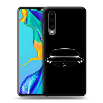 Силиконовый чехол на Huawei P30 с принтом Mercedes Мерседес Силиконовый чехол на Huawei P30 с принтом Mercedes Мерседес