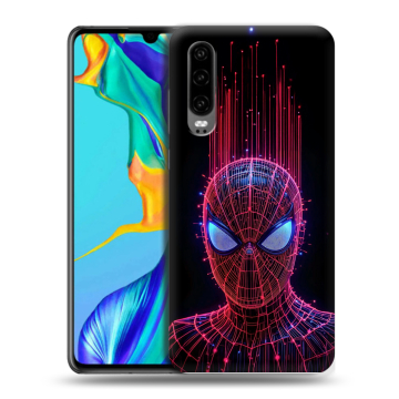 Силиконовый чехол на Huawei P30 с принтом Spiderman Человек паук