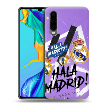 Силиконовый чехол на Huawei P30 с принтом Real Madrid Реал Мадрид