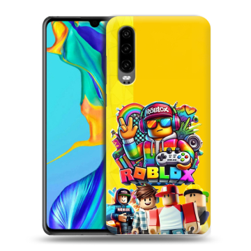 Силиконовый чехол на Huawei P30 с принтом Roblox Роблокс Силиконовый чехол на Huawei P30 с принтом Roblox Роблокс