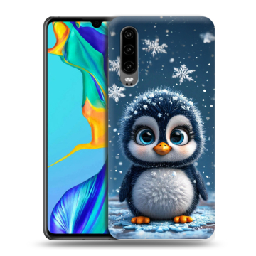 Силиконовый чехол на Huawei P30 с принтом Новый год Силиконовый чехол на Huawei P30 с принтом Новый год