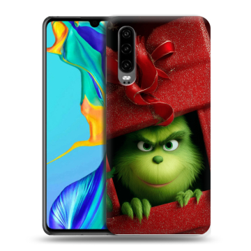 Силиконовый чехол на Huawei P30 с принтом Новый год Силиконовый чехол на Huawei P30 с принтом Новый год