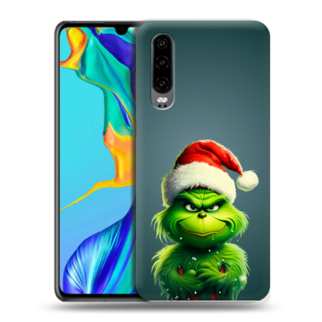 Силиконовый чехол на Huawei P30 с принтом Новый год Силиконовый чехол на Huawei P30 с принтом Новый год