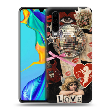 Силиконовый чехол на Huawei P30 с принтом для девочек Силиконовый чехол на Huawei P30 с принтом для девочек